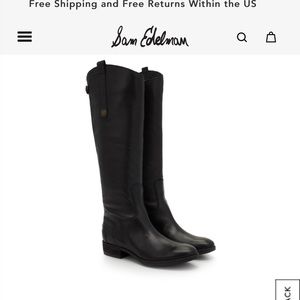 Sam Edelman Penny Boot, black size 8.5, like new!